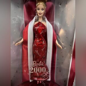 Barbie 2000 Red and Silver Sequin Doll